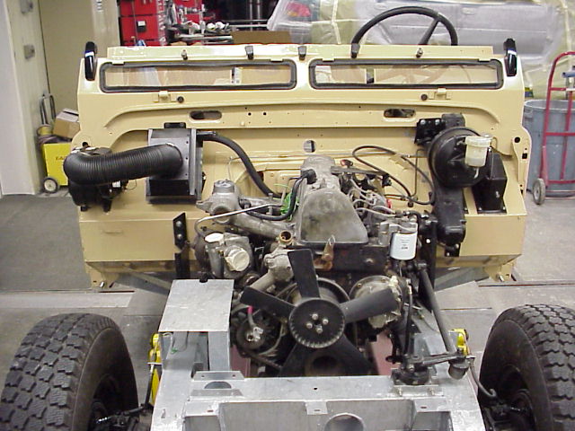 Mercedes 240D engine in a Series Land Rover