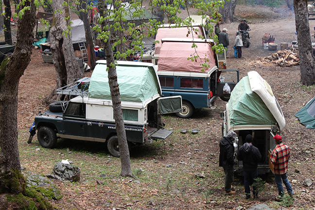 Land Rover Dormobiles at mendo XX