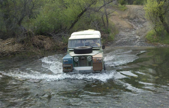 Karl's Land Rover Dormobile in Mediceno forest