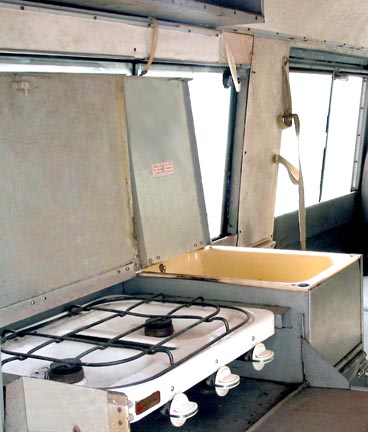 Land Rover Dormobile cooker unit