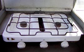 Late Land Rover Dormobile cooker
