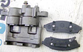 Calipers and pads for Series Land Rover disc brake conversion