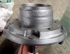 Custom hub casting for  Series Land Rover disc brake conversion
