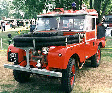 Land Rover series I fire truck