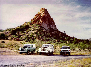 Three Land Rover