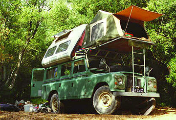 Land Rover Dormobile in Sardinia