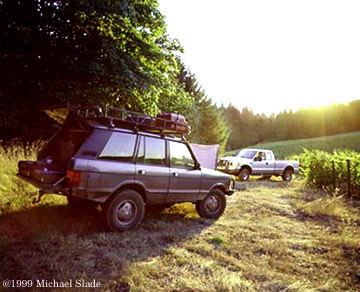 Range Rover on location