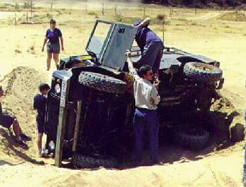 paul's Land Rover resting