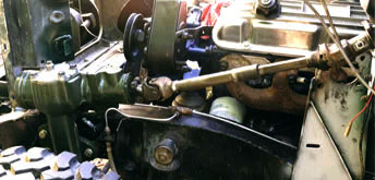 Green Rover steering shaft