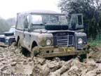 109 Land Rover in the mud