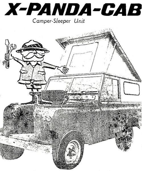 X-PANDA-CAB camper - sleeper unit for Land Rover