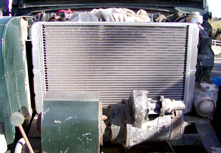 Land Rover radiator trial mount