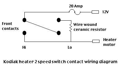 Land Rover heater switch electrical diagram