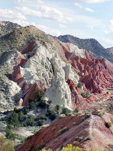 Cockscomb area hills