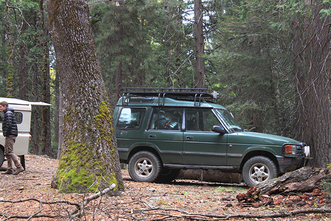 Land Rover camping