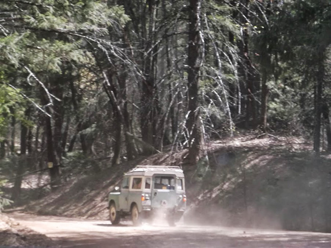 Series Land Rover on the trail