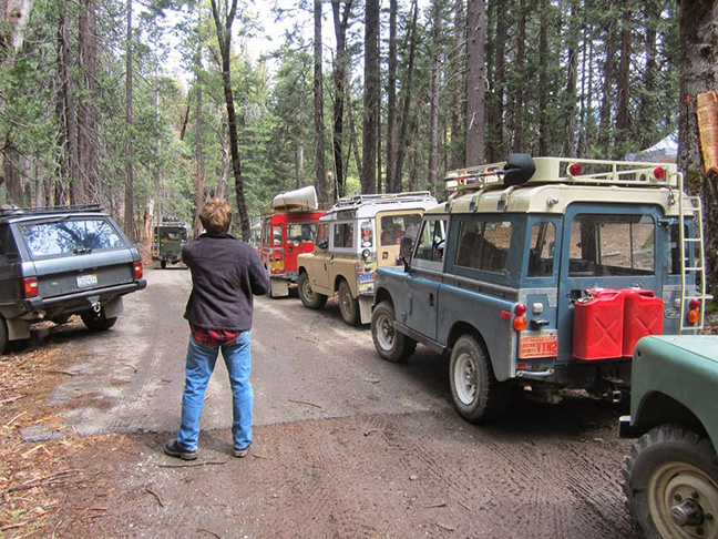 Leaving camp for a group run