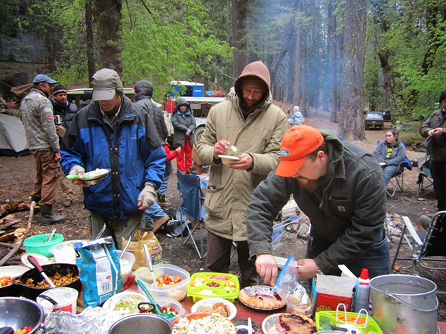 Land Rover potluck