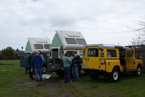 3 Land Rovers