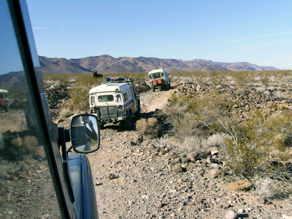 Three Land Rover Dormobiles